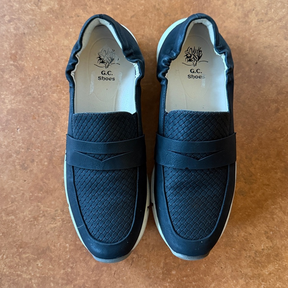 GC Shoes Women's Adina Sip On Penny Loafer Sneakers Black Size 8
